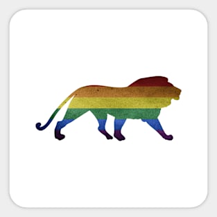 Gay Pride Lion Sticker